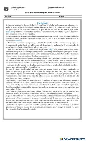 Tiempo en la narración