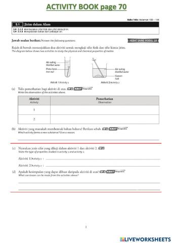 Science form 1 chapter 5