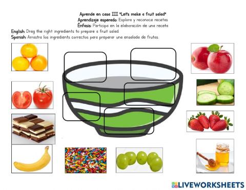 Let's make a fruit salad