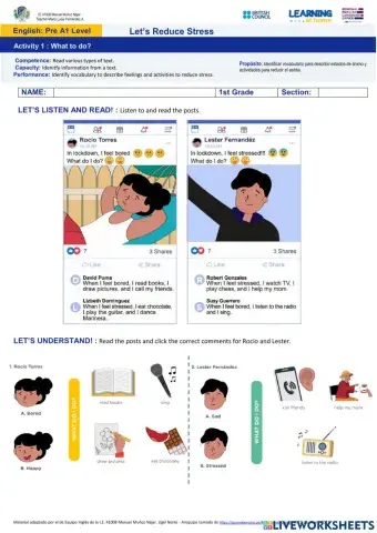 LE3 Activity 1: What to do?