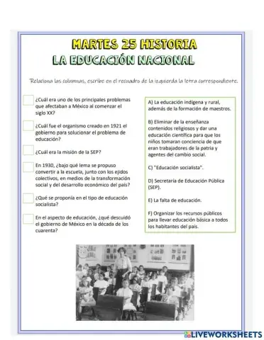 La educación nacional