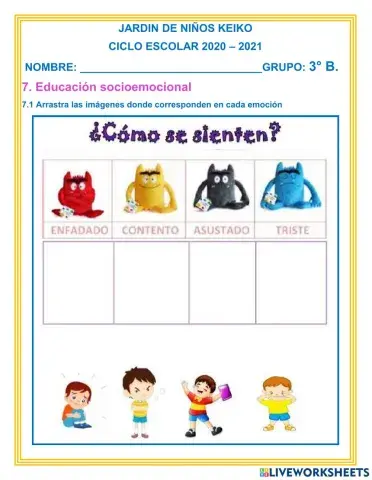 Evaluación socioemocional