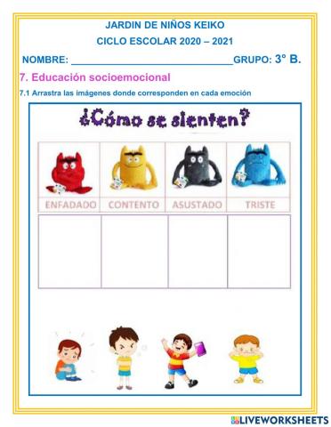 Evaluación socioemocional