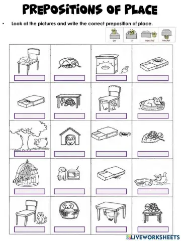 PREPOSITIONS OF PLACE