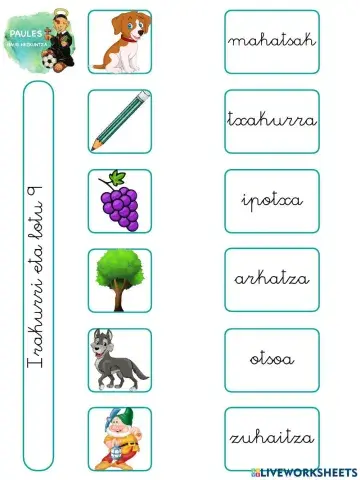 5 urte. IRAKURKETA. Irakurri eta lotu 09