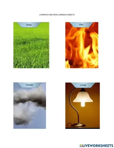 Luminous and non luminous