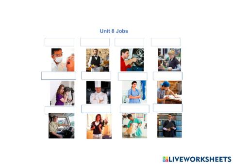 Unit 8 Write the jobs