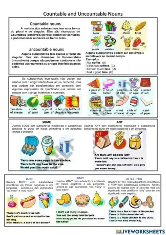 Countable and Uncountable nouns - an-a