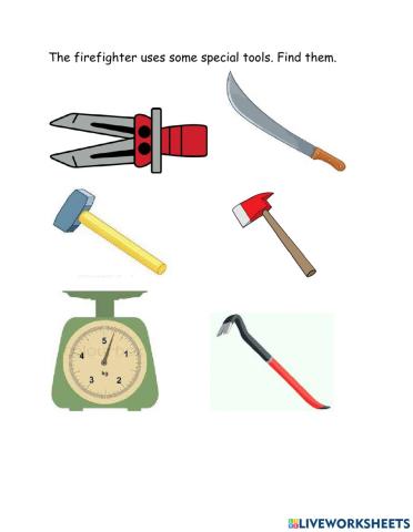 Firefighter's tools