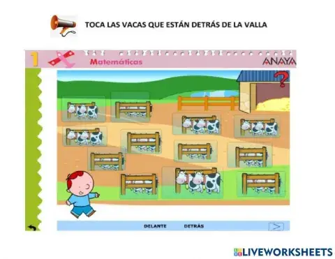 Nociones espaciales.