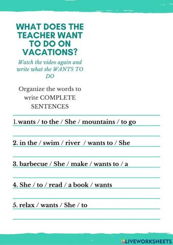 What does she want to go?