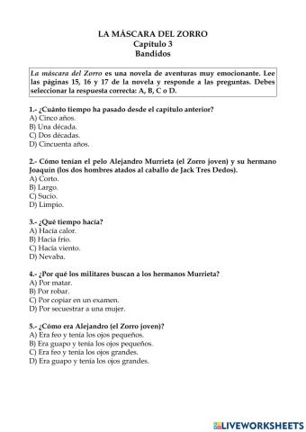 La máscara del Zorro Ficha 5 (3)