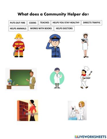 What do Community Helpers do?