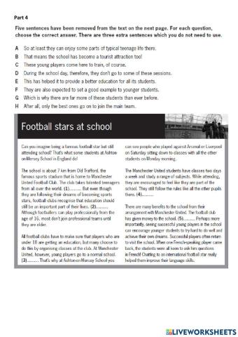 PET test 1 R - Parts 4-6