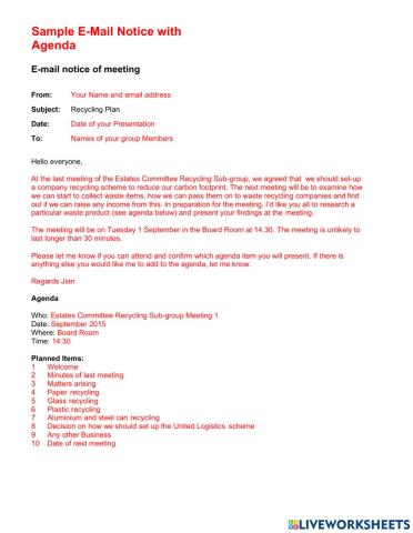 BC Lesson 12 Sample Documents