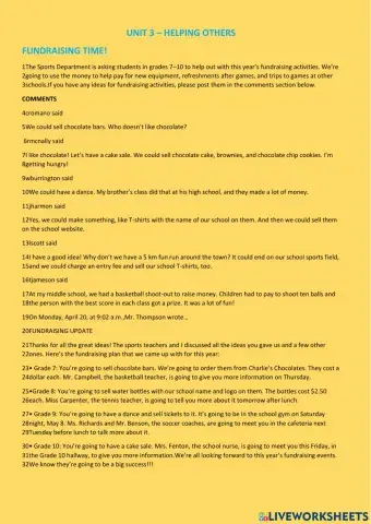 fundraising activities