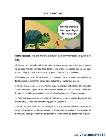 Cuento de uga la tortuga