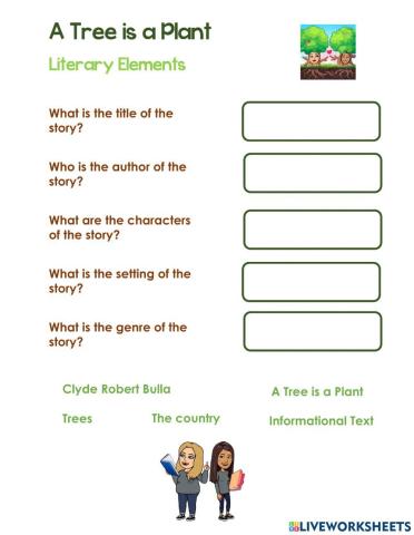 A Tree is a Plant - Literary Elements
