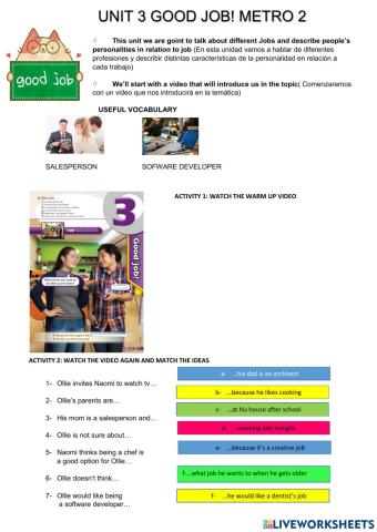 Video unit 3 good job metro 2