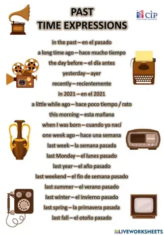 Week 7 Past time expressions