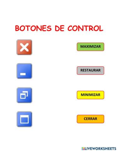 Botones de control