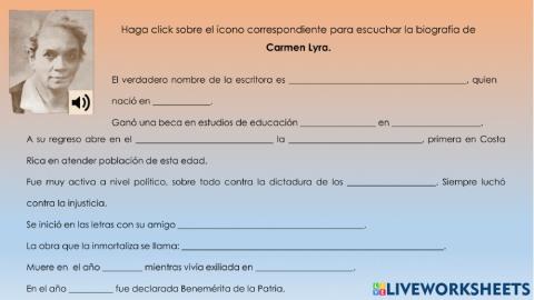 Biografía, cuentista