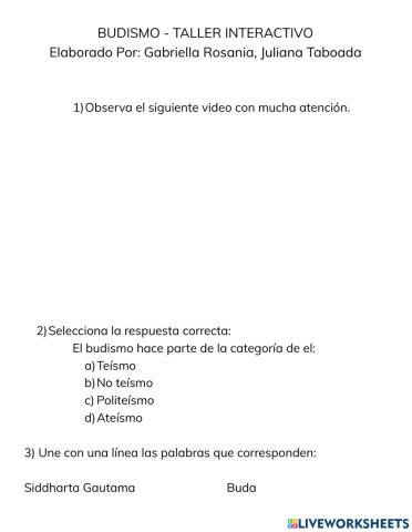 Taller interactivo-budismo