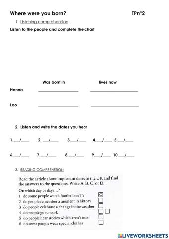 Where were you born?