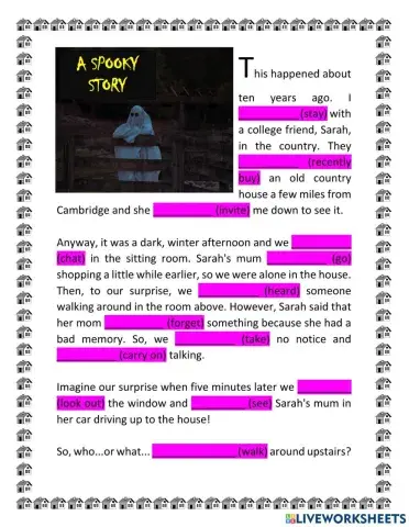 Spooky story - Narrative tenses