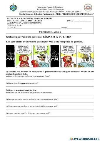 Palavras com grafia parecidas