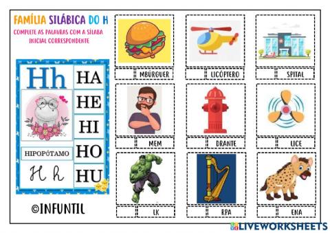 Família silábica do h
