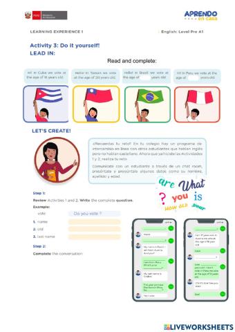 Exchange personal information