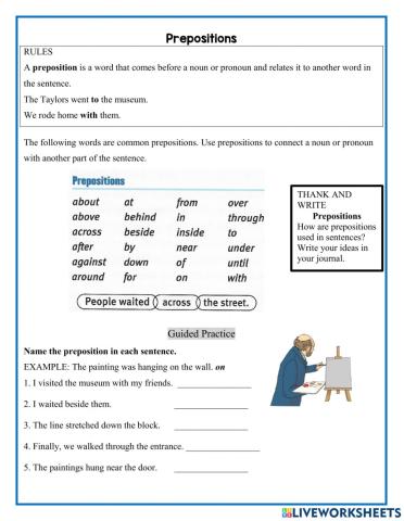 Writing with prepositions 2