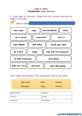 Unit 2:Days-Vocabulary-2