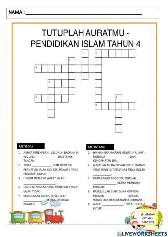 Tahun 4- tutuplan auratmu