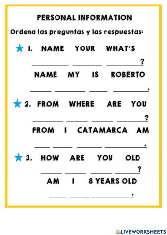 Personal Information