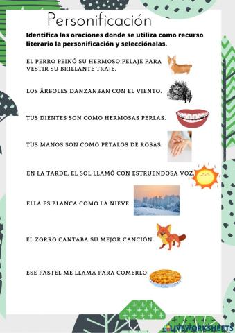 Trabajando la personificación
