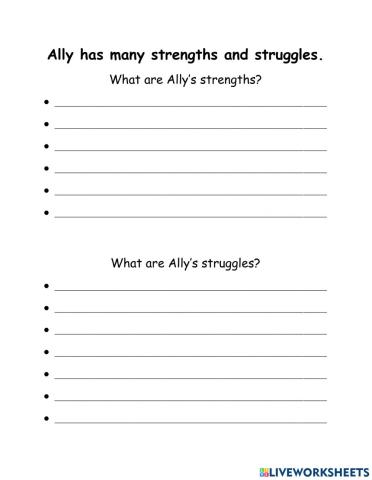 Ally Strengths and weaknesses