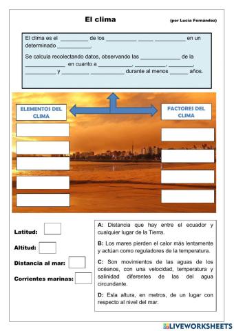 Elementos y factores del clima