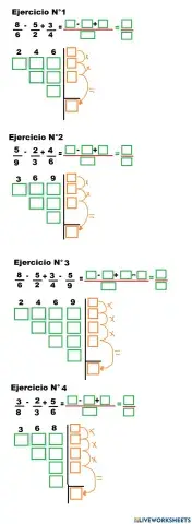 Adición y sustracción de fracciones
