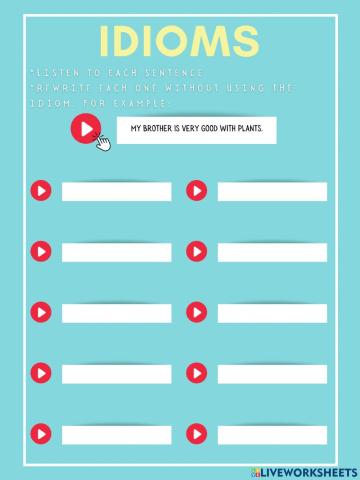 Idioms Listening Practice