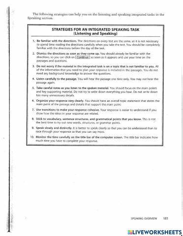 Speaking skill practice for upper intermediate and advanced