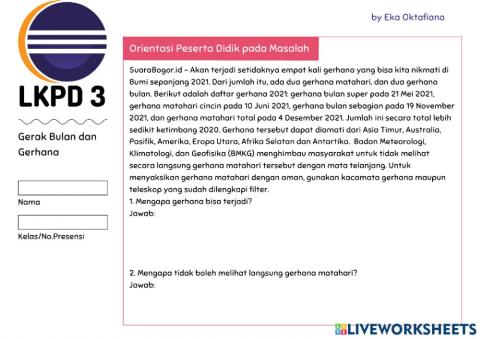 LKPD 3 Gerak Bulan dan Gerhana