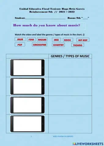 GENRES OF MUSIC