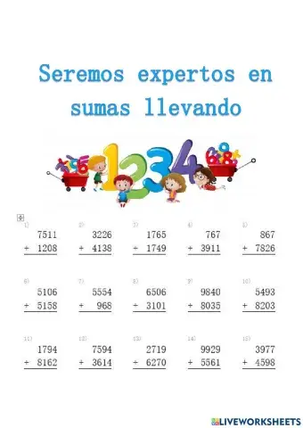 Sumas llevando de cifras