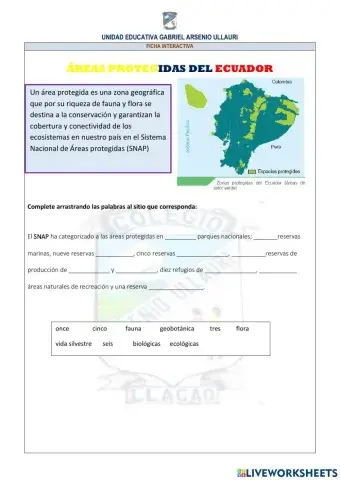 ÁREAS PROTEGIDAS DEL ECUADOR