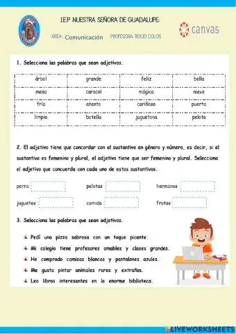 Conocemos los adjetivos