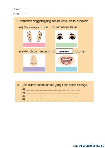 Deria dan Alatan yang Tidak Boleh Dikongsi