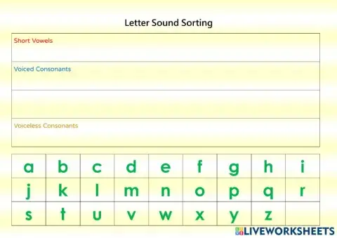 Letter Sound Sorting