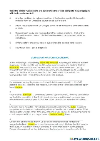 Confessions of a cyberchondriac